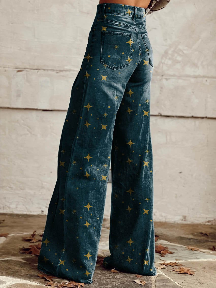 Arianna™ | Pantaloni vintage boho con stampa a stelle