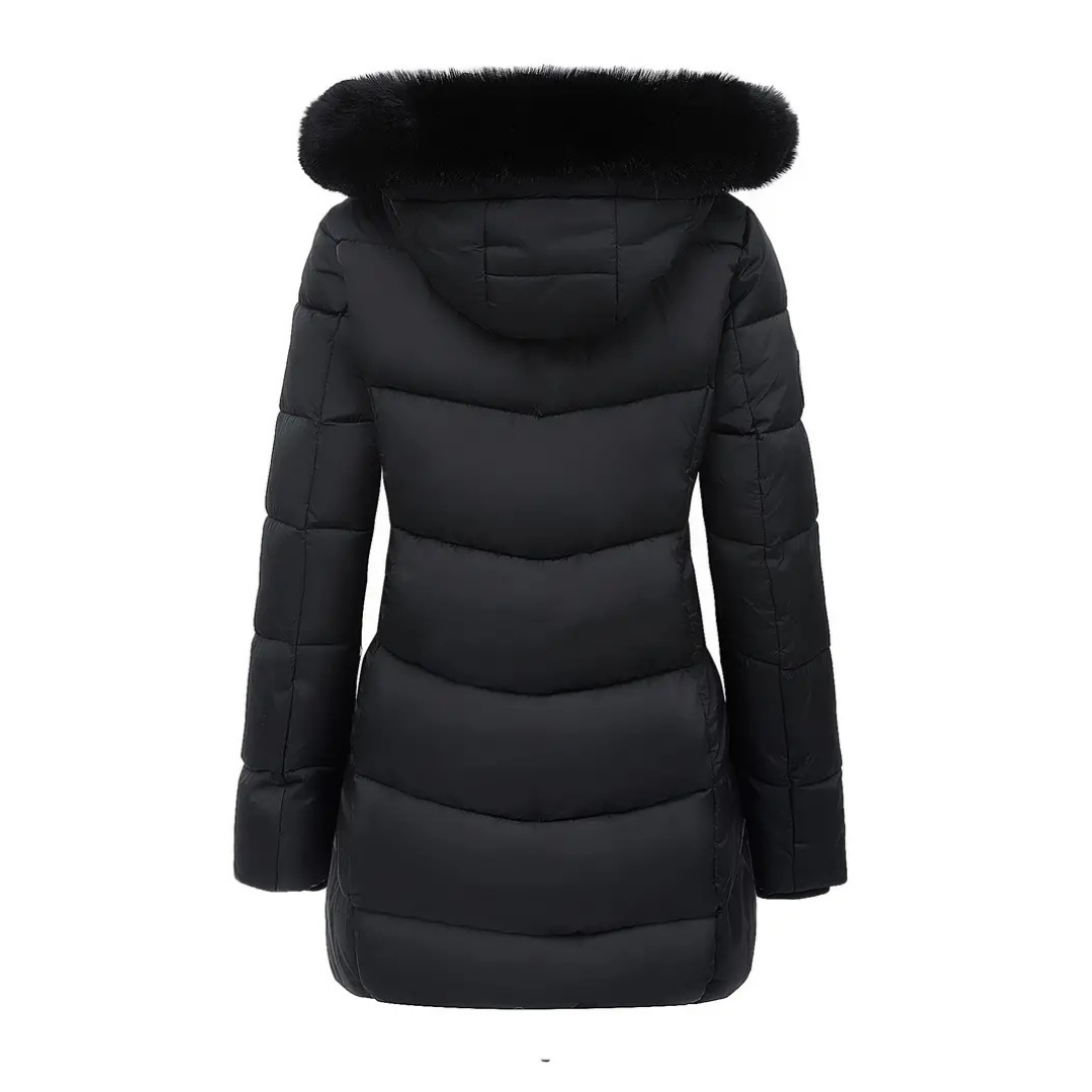 Maria™ | Cappotto invernale di lusso con collo in pelliccia
