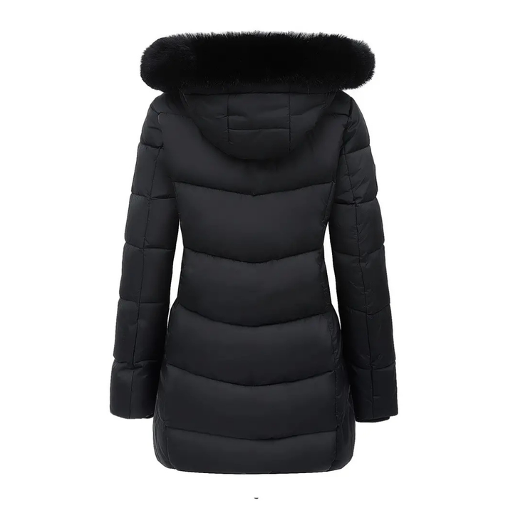 Maria™ | Cappotto invernale di lusso con collo in pelliccia