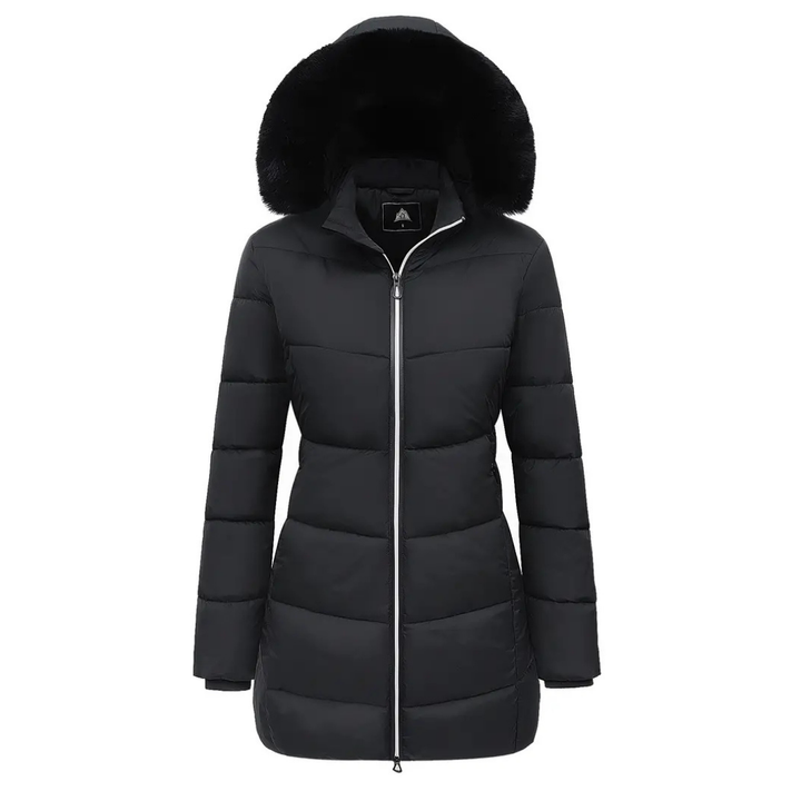 Maria™ | Cappotto invernale di lusso con collo in pelliccia