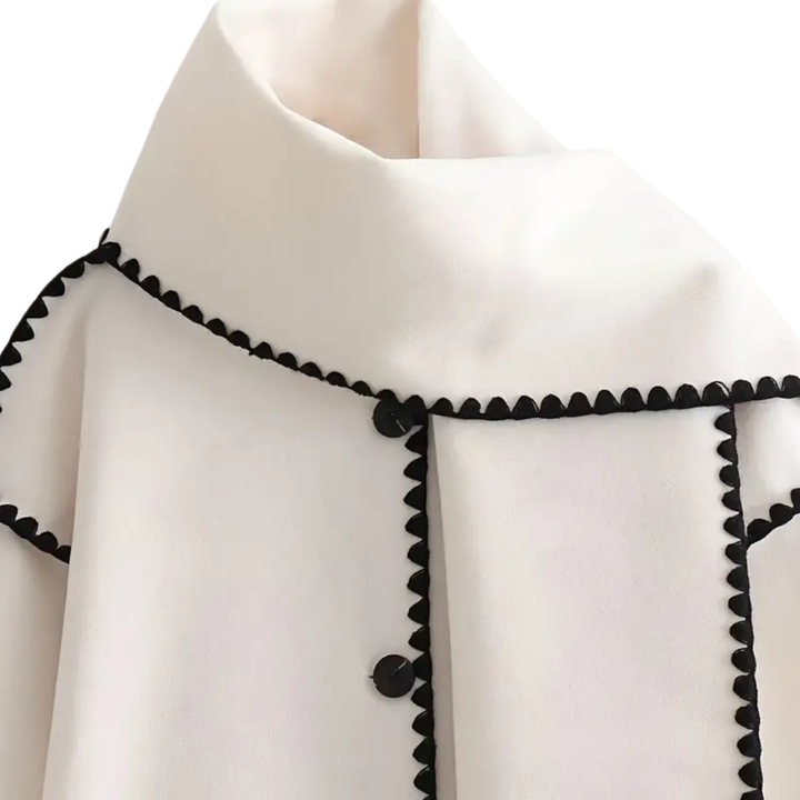 Michela™ | Cappotto esclusivo con accento di sciarpa