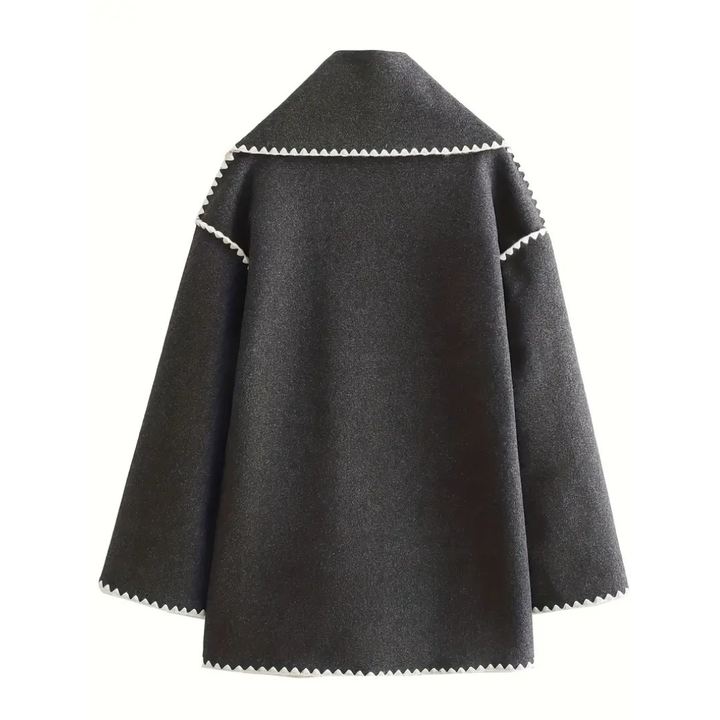 Michela™ | Cappotto esclusivo con accento di sciarpa