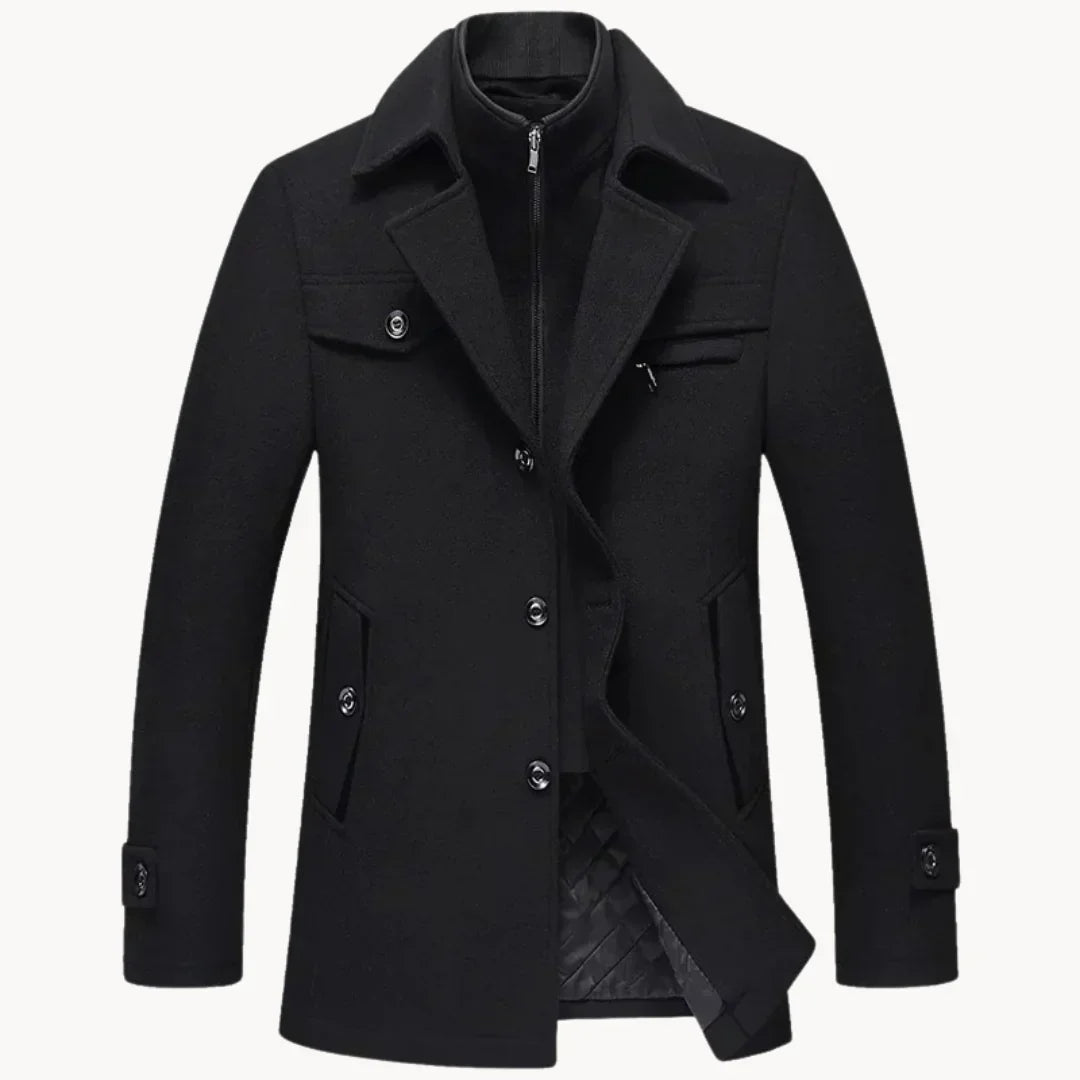 Gino™ | Cappotto in misto lana senza tempo
