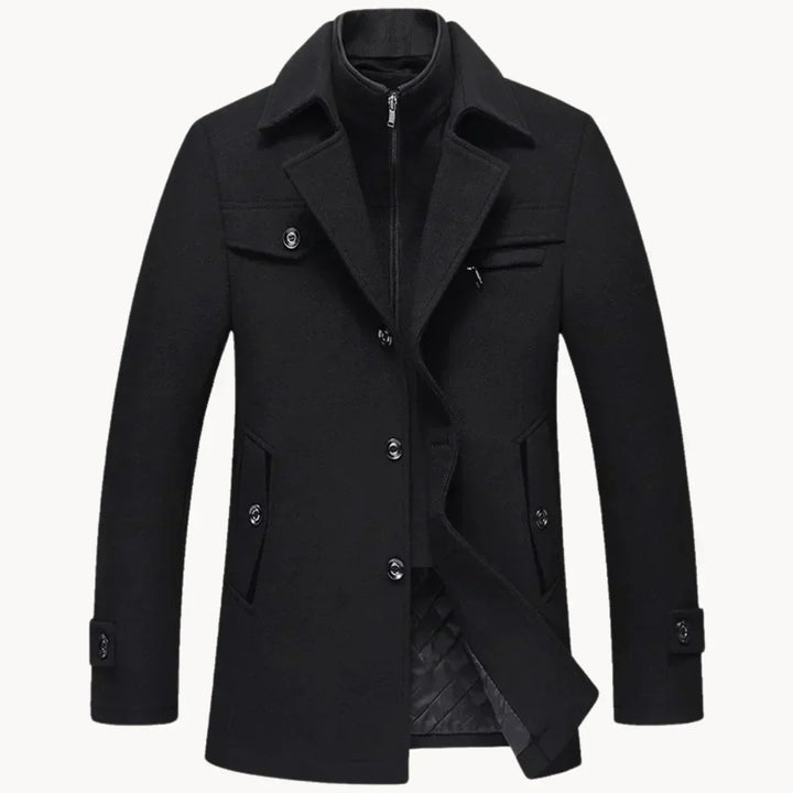 Gino™ | Cappotto in misto lana senza tempo