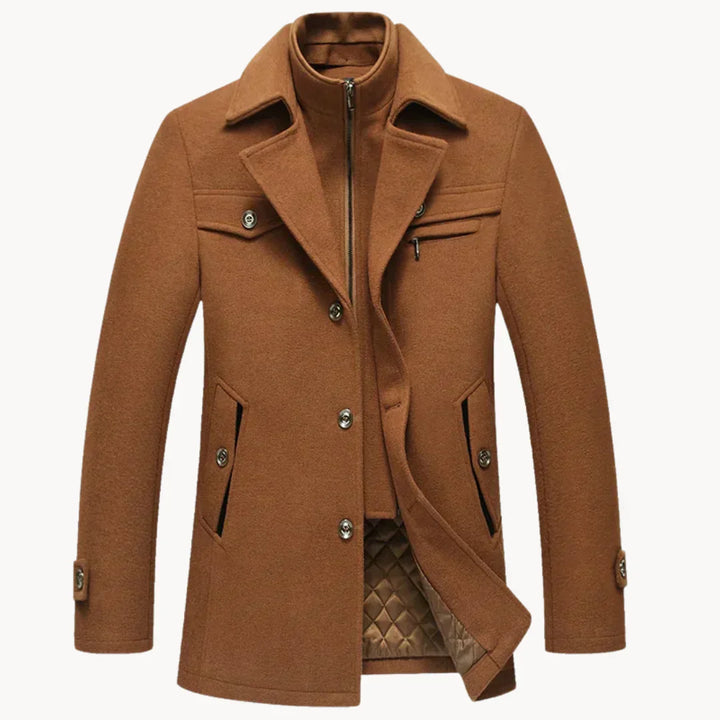 Gino™ | Cappotto in misto lana senza tempo