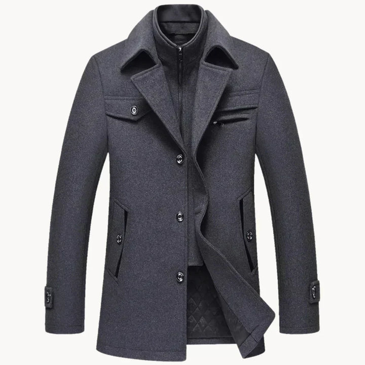 Gino™ | Cappotto in misto lana senza tempo