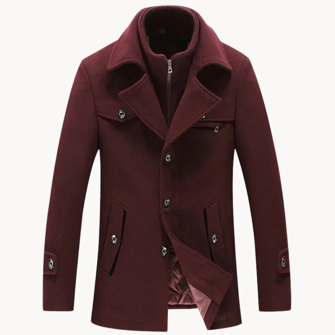 Gino™ | Cappotto in misto lana senza tempo