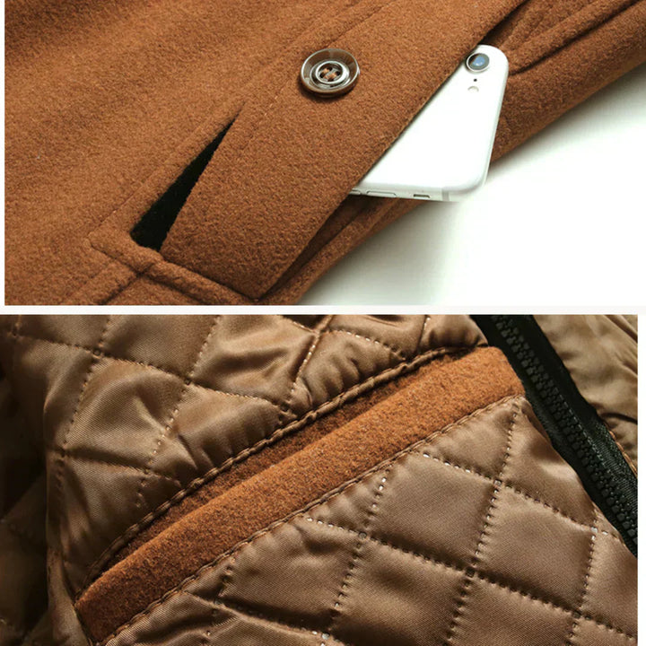 Gino™ | Cappotto in misto lana senza tempo