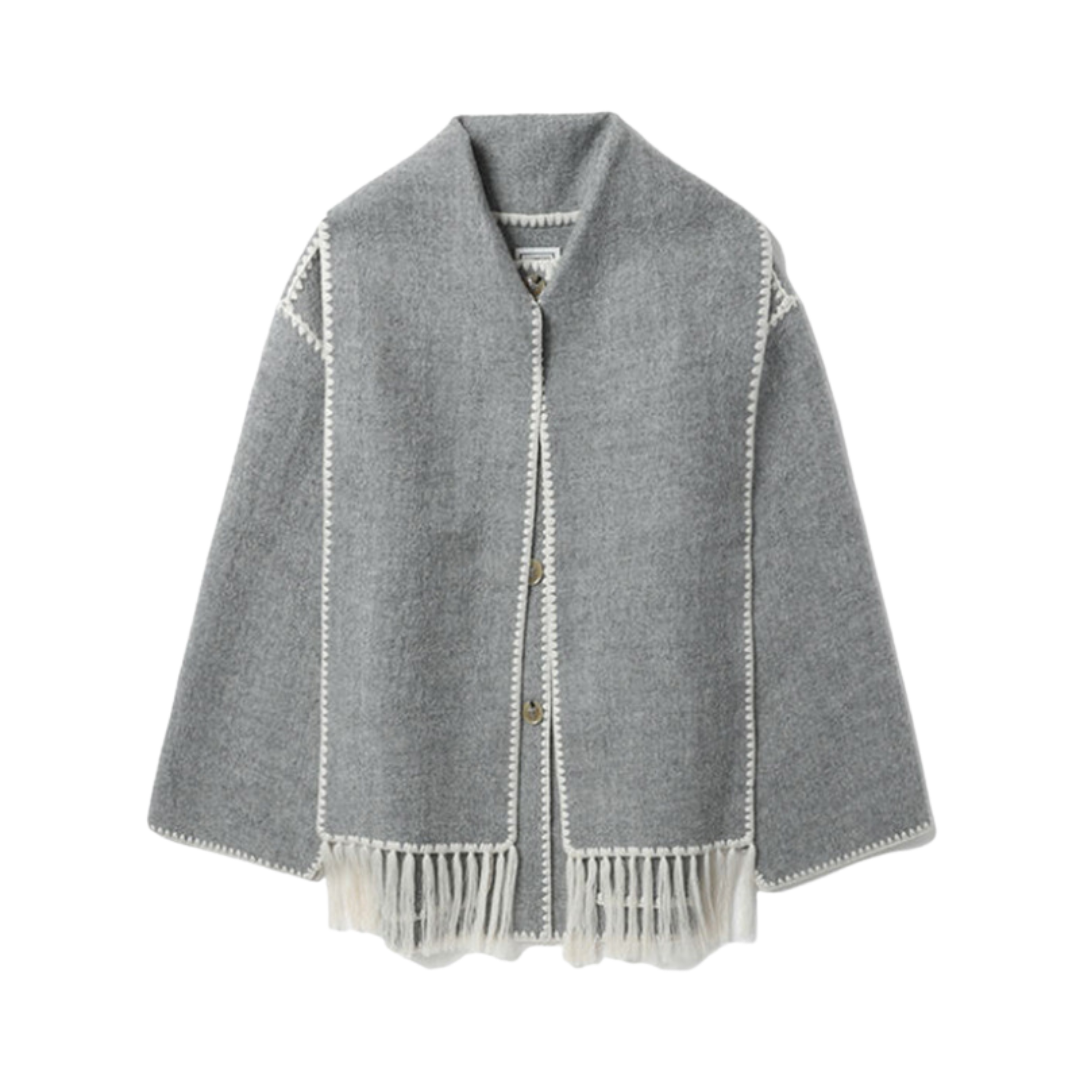 Michela™ | Cappotto esclusivo con accento di sciarpa