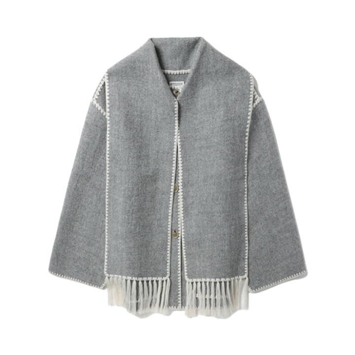 Michela™ | Cappotto esclusivo con accento di sciarpa