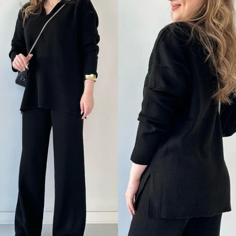 Lucia™ | Completo Lavorato a Maglia Comodo