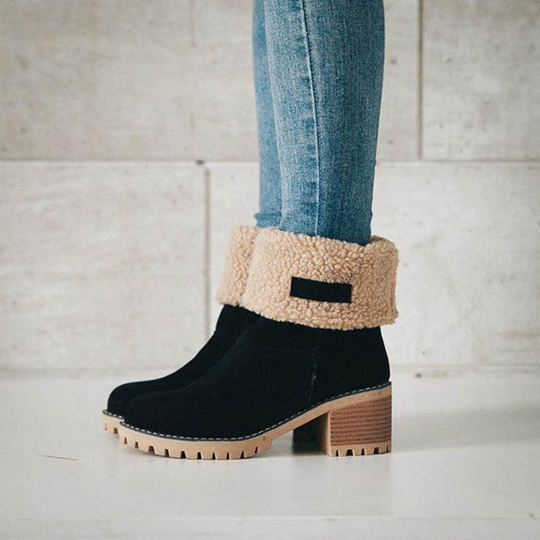 Lauren™ | Stivali da neve in pelle eleganti e caldi