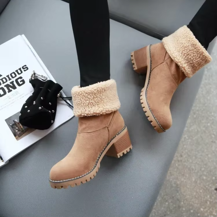 Lauren™ | Stivali da neve in pelle eleganti e caldi