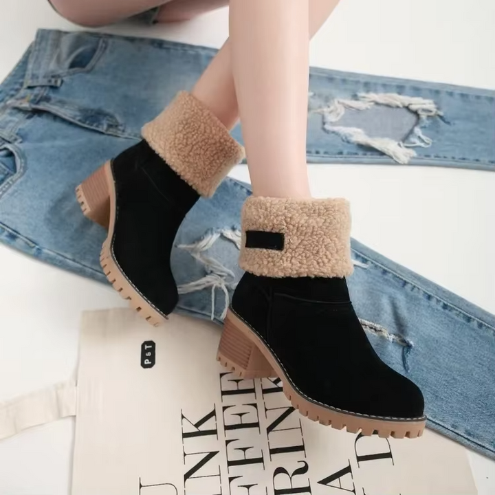 Lauren™ | Stivali da neve in pelle eleganti e caldi