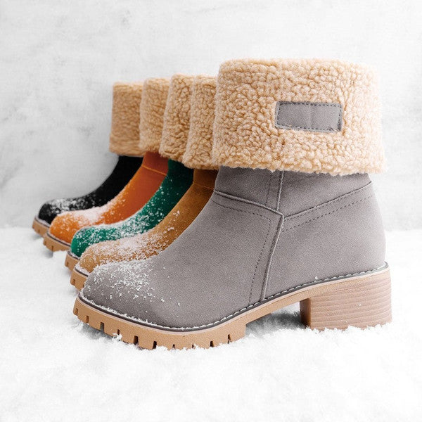 Lauren™ | Stivali da neve in pelle eleganti e caldi