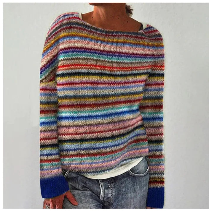 Sofia™ | Maglione autunnale retrò lavorato a maglia