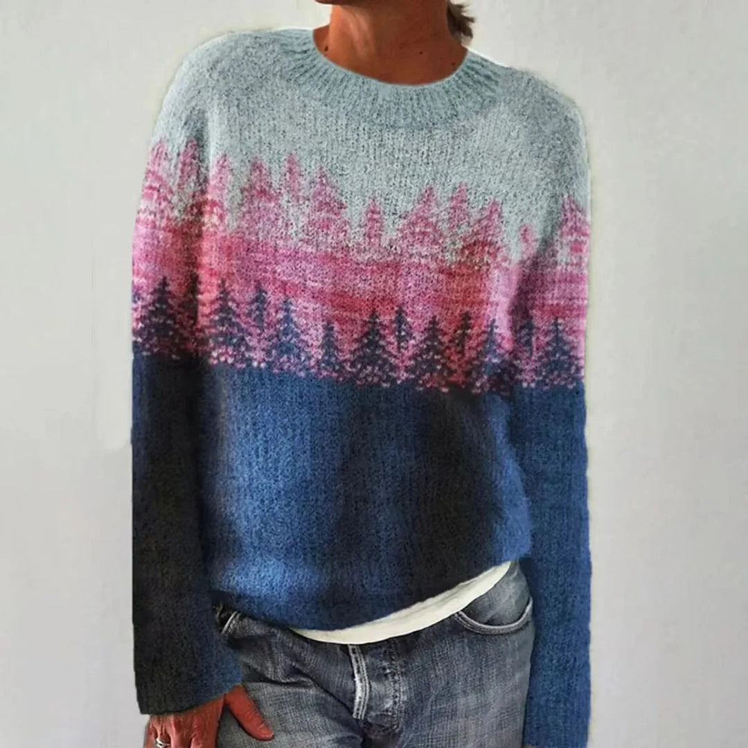 Sofia™ | Maglione autunnale retrò lavorato a maglia